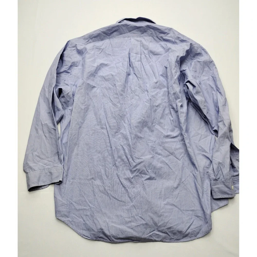 Ralph Lauren Shirt Yarmouth Size 17 34/35 Long Sleeve Button Down Pin Stripe